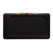 Крышка для гастроемкости Restola полипроп 1/1 черная, 422100413