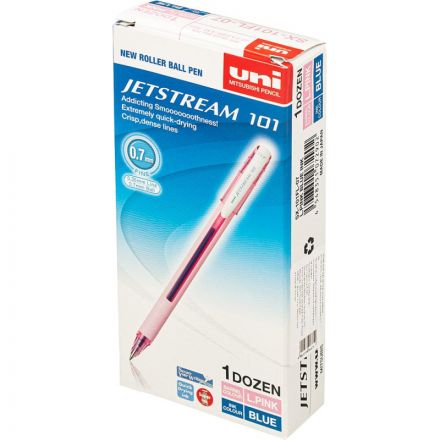 Ручка шариковая неавтоматическая Uni Jetstream SX-101FL-07 L.PINK BLUE 0,7