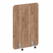 R-line Перегородка на металлических опорах, на роликах DP.R-100-150 Дуб табак/Серый металл 1000*18*1500