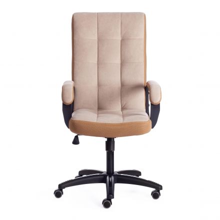 Кресло TRENDY (22) флок/ткань, бежевый/бронза, 7/TW-21
