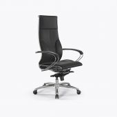 Кресло Samurai Lux New Черный (бежевая строчка)