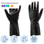 Перчатки латексные с напылением JetaSafety JL711 р.L