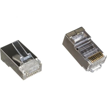 Коннектор RJ45 TWT TWT-PL45/S-8P8C-6 STP 8P8C, унив cat.6, 100шт/уп Коннектор RJ45 TWT TWT-PL45/S-8P8C-6 STP 8P8C, унив cat.6, 100шт/уп