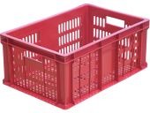 Ящик 600х400х250 с перфорацией красный Ящик 600х400х250 с перфорацией красный
