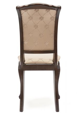 Стул Geneva ( GN-SC ) дерево гевея, 46х52х96см, Tobacco, ткань золотистые цветы (SK-GF)