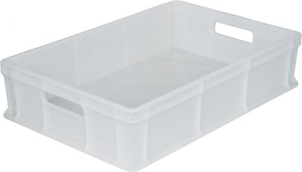 Ящик 600х400х140 мм сплошной с ручками натуральный морозостойкий