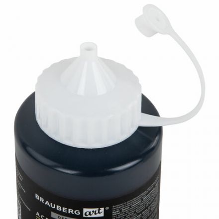 Краска акриловая художественная МАТОВАЯ черная 500 мл в банке, BRAUBERG ART DEBUT, 192536 Краска акриловая художественная МАТОВАЯ черная 500 мл в банке, BRAUBERG ART DEBUT, 192536