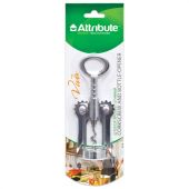 Штопор-открывалка, 2-х рычажный, хромированный, блистер с европодвесом, "Viva", ATTRIBUTE, ATV614, AGV225