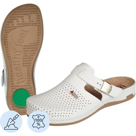 Сабо Leon белые (мод. MED950), р. 38