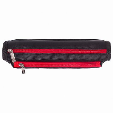 Пенал мягкий ЮНЛАНДИЯ, 2 отделения, полиэстер, "Speed car", черный, 21х6х9 см, 270273