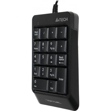Клавиатура числовой блок A4Tech Fstyler FK13P черный USB slim