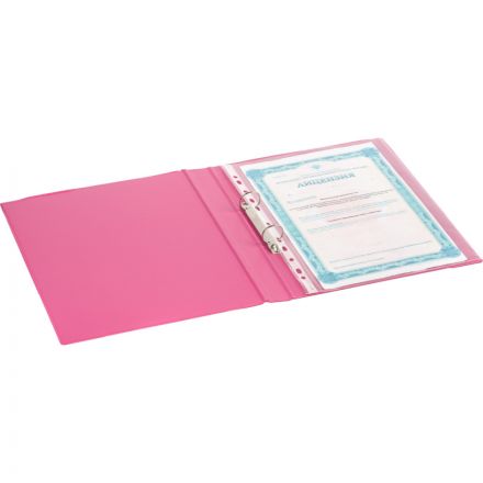 Папка на 2-х кольцах Bantex 35 мм розовая до 250 листов Папка на 2-х кольцах Bantex 35 мм розовая до 250 листов