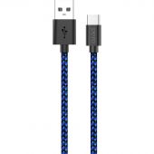 Кабель USB PERO DC-04 Type-C, 3А, 1м, Blue-black (Fast Charge) Кабель USB PERO DC-04 Type-C, 3А, 1м, Blue-black (Fast Charge)