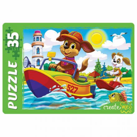 Пазл картонный "МАКСИ-ПАЗЛЫ", АССОРТИ, 180х125х40 мм, РК