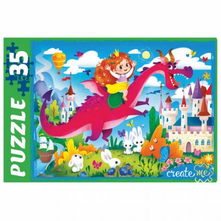 Пазл картонный "МАКСИ-ПАЗЛЫ", АССОРТИ, 180х125х40 мм, РК