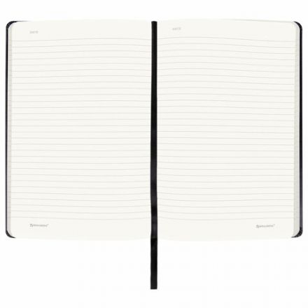 Блокнот А5 (130х210 мм), BRAUBERG ULTRA, балакрон, 80 г/м2, 96 л., линия, черный, 113044