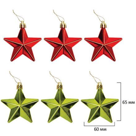 Шары новогодние ёлочные "Red&Lime", НАБОР 67 предметов, красный/зелёный, пластик, ЗОЛОТАЯ СКАЗКА, 592184