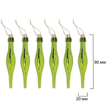 Шары новогодние ёлочные "Red&Lime", НАБОР 67 предметов, красный/зелёный, пластик, ЗОЛОТАЯ СКАЗКА, 592184