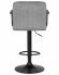 Стул барный DOBRIN KRUGER ARM BLACK, серый вельвет (LAR-E2041-25)
