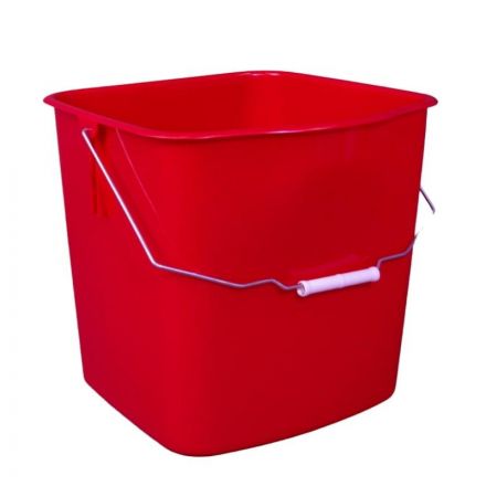 Ведро для тележки прямоугольное пластик красный 25л 25EC/4 Ведро для тележки прямоугольное пластик красный 25л 25EC/4