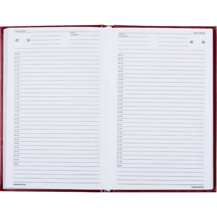 Ежедневник недатированный Attache Economy бумвинил А5 128 листов бордовый (128x200 мм)