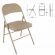 Стул складной BRABIX "Golf Plus CF-003 Комфорт", бежевый каркас, кожзам бежевый, 531567