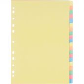 Разделитель листов Attache А4 картонный 20 листов разноцветный (297х210 мм)