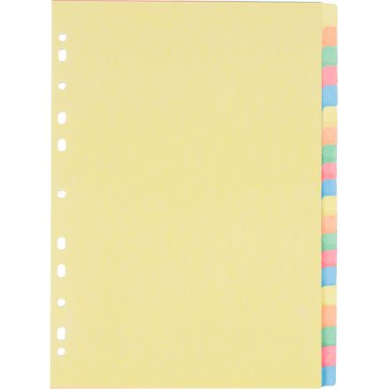 Разделитель листов Attache А4 картонный 20 листов разноцветный (297х210 мм)