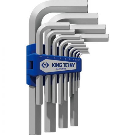 Набор ключей Г-образных шестигран. 2-19 мм, короткие,13 предметов KING Tony