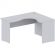 Стол эргономичный Easy One правый (серый, 1400x1200x743 мм)