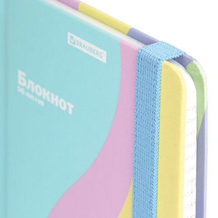 Блокнот с резинкой в клетку 96 л., МАЛЫЙ ФОРМАТ А6, 109х148 мм, BRAUBERG, кросс-серия "PASTEL", 117019 Блокнот с резинкой в клетку 96 л., МАЛЫЙ ФОРМАТ А6, 109х148 мм, BRAUBERG, кросс-серия "PASTEL", 117019