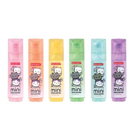 Текстовыделитель мини с принтами BRAUBERG "PASTEL", АССОРТИ В ПЛАСТИКОВОЙ БАНКЕ, 1-5 мм, 152536 Текстовыделитель мини с принтами BRAUBERG "PASTEL", АССОРТИ В ПЛАСТИКОВОЙ БАНКЕ, 1-5 мм, 152536