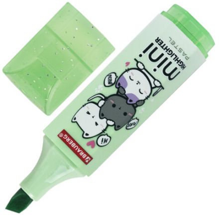 Текстовыделитель мини с принтами BRAUBERG "PASTEL", АССОРТИ В ПЛАСТИКОВОЙ БАНКЕ, 1-5 мм, 152536 Текстовыделитель мини с принтами BRAUBERG "PASTEL", АССОРТИ В ПЛАСТИКОВОЙ БАНКЕ, 1-5 мм, 152536