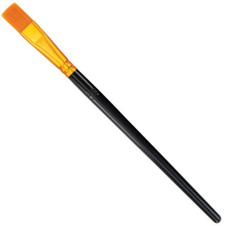 Кисти набор 10 шт., синтетика, черные, № 2/0-8 (Круглые; Овальные; Плоские; Лайнеры), WBZ (ВБЗ), 201084