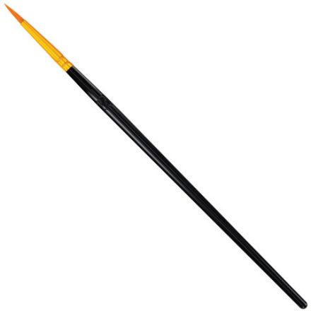 Кисти набор 10 шт., синтетика, черные, № 2/0-8 (Круглые; Овальные; Плоские; Лайнеры), WBZ (ВБЗ), 201084