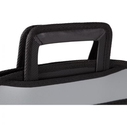 Папка-портфель Attache пластиковая А4+ черная/серая (275x350 мм, 5 отделений, выдвижные ручки)