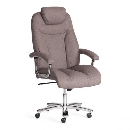 Кресло TRUST ткань рогожка Nice, мокко (серо-бежевая)