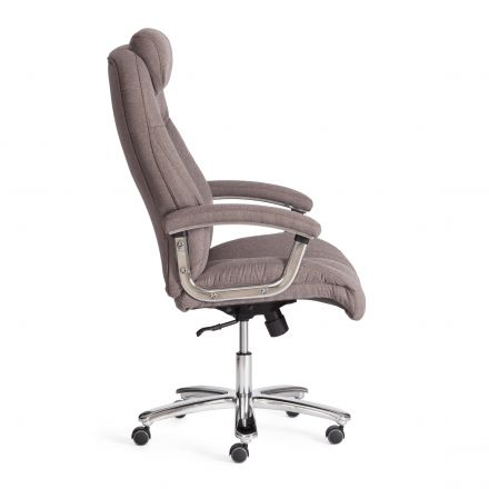 Кресло TRUST ткань рогожка Nice, мокко (серо-бежевая)