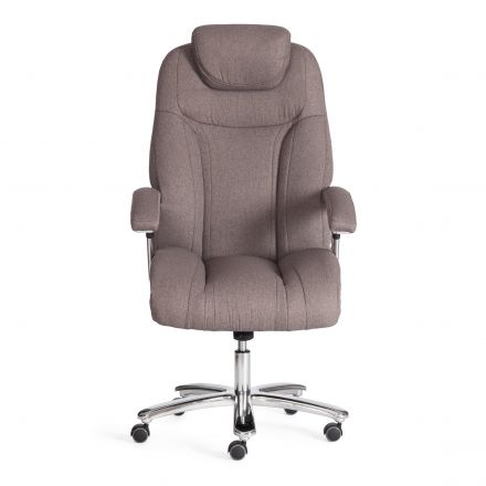 Кресло TRUST ткань рогожка Nice, мокко (серо-бежевая)