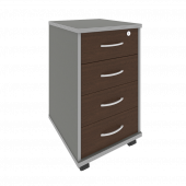 Riva Тумба подкатная с фолдингом А.ТМ-4F Венге металлик 420*450*708