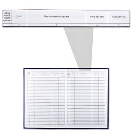 Журнал регистрации приказов, 96 л., бумвинил, блок офсет, фольга, А4 200х290 мм, BRAUBERG, 130148