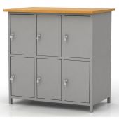 Шкаф для сумок ШМ-6КХ со столешницей на 6 отделений