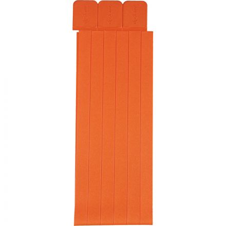 Закладка самоклеящиеся для книг, прямые, набор 6 шт,300мкм, оранж, 2921-111