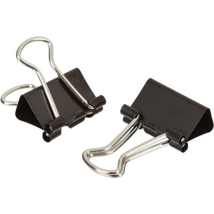 Зажимы для бумаг 15мм 12шт./уп. Комус, в картонной коробке