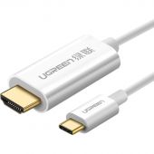 Кабель UGREEN MM121 (30841) USB-C to HDMI Male to Male ABS Case.1,5м белый