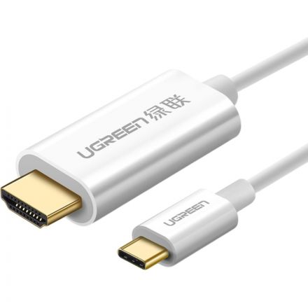 Кабель UGREEN MM121 (30841) USB-C to HDMI Male to Male ABS Case.1,5м белый