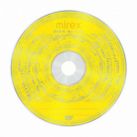 Диск DVD-R MIREX, 4,7 ГБ, 16x, Slim Case, 1 штука, UL130003A1S