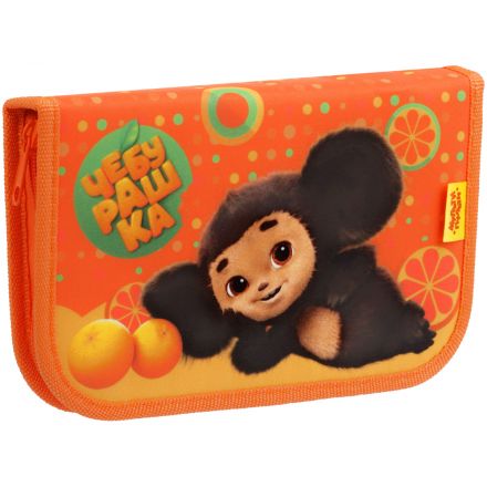 Пенал 1 отделение, 210*130 Мульти-Пульти "Чебурашка", две откидные секции, ткань Пенал 1 отделение, 210*130 Мульти-Пульти "Чебурашка", две откидные секции, ткань