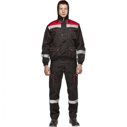 Костюм рабочий летний муж.Антей СОП черн/красн(КПК) 60-62 (120-124)/170-176