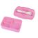 Ланч-бокс контейнер, 1 секция, 3 отделения, 1,4 л, ложка, вилка, 8х21х14 см, розовый, JOYLUX (ДЖОЙЛЮКС) ECO, 609345